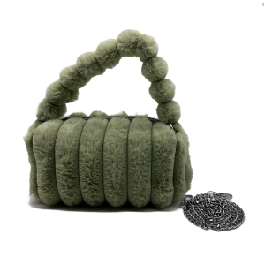 pink plush single shoulder crossbody bag (copy)